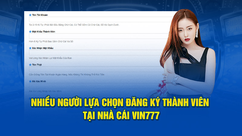 Nhiều người lựa chọn đăng ký thành viên tại nhà cái Vin777